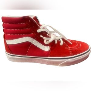 Vans Sk8 Hi red Suede